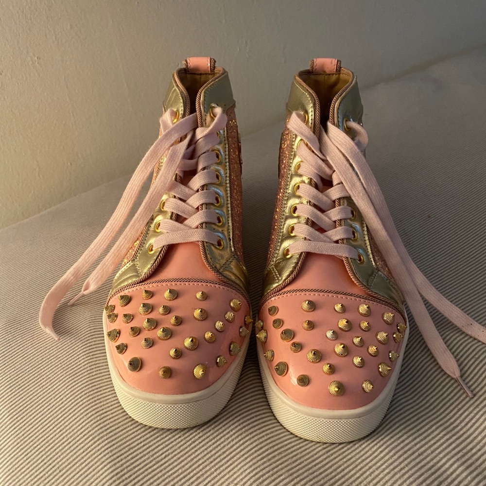 Louboutin studded high top sneakers
